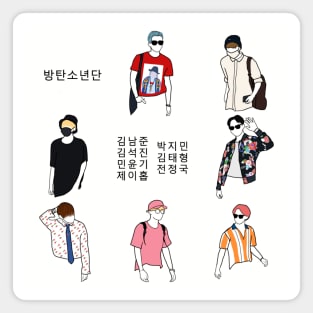 BTS Airport Fashion Magnet